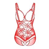Aufavori Women's Lingerie (Red, XXL)