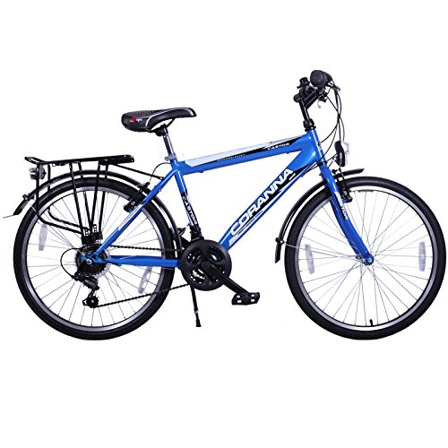24 ZOLL JUNGEN FAHRRAD 21-GANG SHIMANO MIT BELEUCHTUNG FARBE BLAU TMX