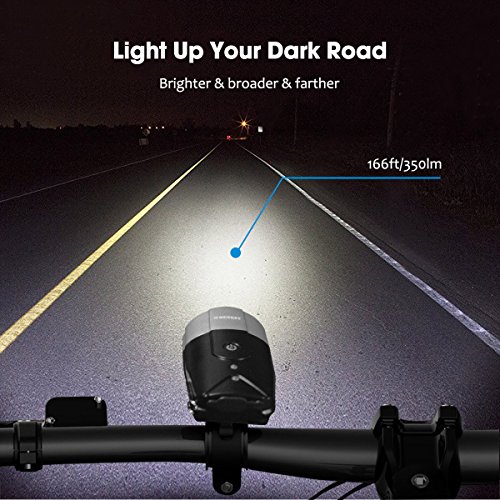 Fahrrad Licht | 2000 mAh/1000 Lumen LED Fahrradlampe USB wiederaufladbar, Super Hell Wasserdicht Licht für Fahrrad/Taschenlampe für Mountain & Kids & Street Fahrrad - 2
