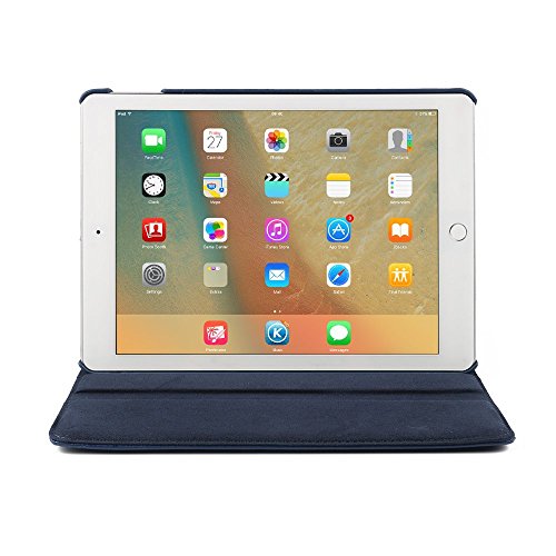 Hülle für iPad 4, elecfan® 360°Grad Drehung Hülle für iPad 2/3/4 Ledertasche lederhülle Case Smart Cover Tasche Flip Case Cover mit Auto Wake up und Standfunktion für iPad 2/3/4 (iPad 2/3/4, Blau) - 3