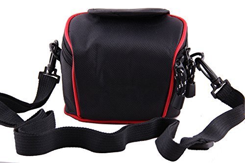Noir l  ger en Nylon Taille Housse de transport pour appareil photo avec bandouli  re pour Nikon Coolpix P7700 P7800 S32 S33 S9900 S31 L820 L320 L330 L830 L340 L840