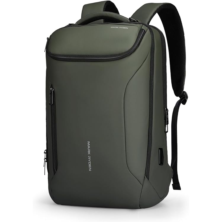 FENRUIEN Uitbreidbare Laptoprugzak 17,3 Inch - 34-46 Liter - USB Poort - Waterafstotend - Zwart