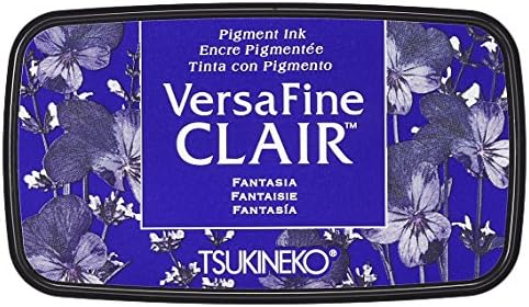Tsukineko VF-CLA-102 Fantasia Versafine Clair Ink Pad, Synthetic Material, Blue, 5.6 x 9.7 x 2.3 cm