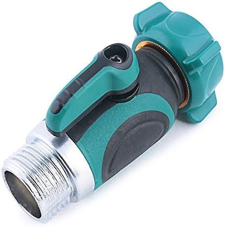 STARS100 Garden Hose to Shut Off Valve Connect Outside Spigot Friendly Faucet Extension, 3 Rubber Washers Set, 3 Years of Full Guarantee - Ergonomic Aesthetic and Highly Durable (Straight Garden Hose)