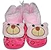 Baby Station Booties Winter Warm Girl Boys Shoes First Walker Training Shoes Teddy Face(0-6 M) (Dark Pink) RS.299.00