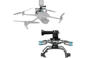 Taoke Compatibile con kit di staffa di montaggio multifunzione per Mavic 3, con supporto adattatore Go Pro, staffa di scossa, scew pollice e vite 1/4