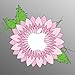 Produktbild Pink Flower Aufkleber Sticker für 21,5 und 27-Zoll Apple iMac Desktop-