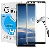 Galaxy Note 8 Protecteur D'écran, Yica Samsung Galaxy Note 8 3D Protection D'écran en Verre Trempé Ultra Définition Anti-scratch Sans Bulles 9H Couverture Complète Protecteur D'écran pour Samsung Galaxy Note 8-Black