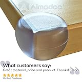 Almadoo Premium Kantenschutz | Eckenschutz | Abdeckung für die Tischkante | Schutz vor Verletzung | Kindersicherung für die Tischecke | unsichtbar | 8 Stück | Nie wieder an der Ecke stoßen - 3