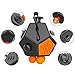 Produktbild Upgrade 12 Seiten zappeln Cube anti und Depression, zappeln Würfel Spielzeug Stress Reducer, geeignet für ADHD, EDC und Autismus Erwachsene Kinder Finger Spielzeug, Herren Kinder damen, Fidget Dice Toy, Black + Orange, large-L