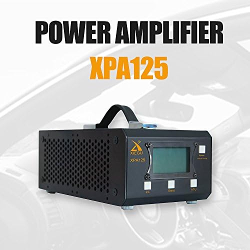 Xiegu XPA125 HF Radio Power Amplifier 125W QRP ALC LC Automatic Antenna Tuner Function 1.8-30M (Black)