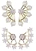 Shining Diva Gold-Plated Ear Cuffs Earrings For Women/Girls ,Combo Of 2 RS.399.00
