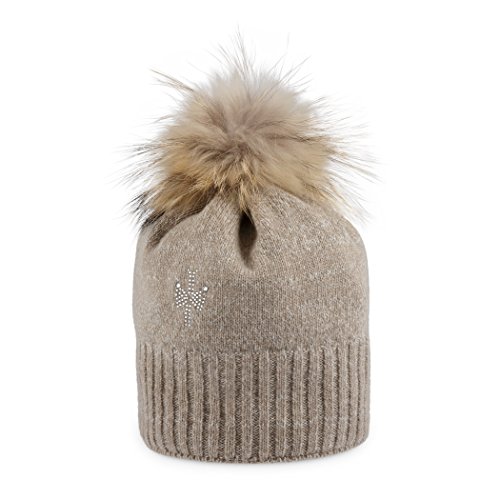 PIPOLAKI Giulia Gorro para Mujer, Mujer, Color Beige, tamaño FR : TU (Taille Fabricant : TU)