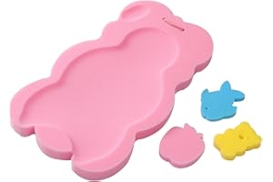 TEWZAFIYA Baby Bad Schwamm Für Baby-Badewanne Baby Badematte Baby Badekissen Rutschfestes Kissen Wanne Schwammmatte Babywannenmatte Baby Badewanne Pad Baby Badesitz Neugeborene Baby Bad Stützkissen
