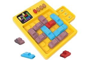 RAUWSEUL Gioco di logica intelligente auto giocattolo con display a LED -Traffic Jam Game durante il luccio con effetti sonori, STEM giocattolo educativo per i bambini 3 +