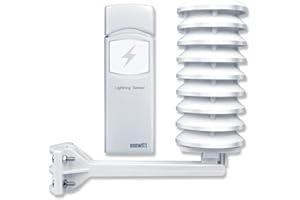 Sensore di rilevamento di fulmini wireless Ecowitt Schermo per radiazioni solari per esterni, Ecosistema Wetterstation Ecowitt, WH57