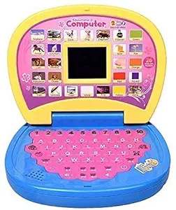 Lw Toys Kids Laptop, LED Display, with Music, Educational Laptop Learner with hinger Options