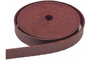 SHTGOI Lederband 2cm*4.5m/ Rolle Leder Flachband Single Face Faux Leather Strap Rolls Lederriemen Meterware zum basteln für Heimwerkerarbeiten Griffe Haustierhalsbänder Zugseile Gürtel Kaffee