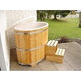badefass ofen kaufen  Sauna Tauchbecken aus Lärchenholz mit Kunststoffeinsatz außen beschichtet 740
