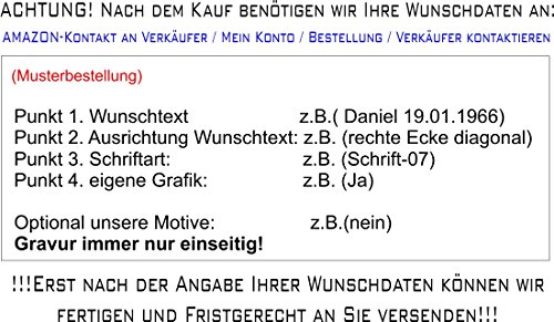 Flachmann Edelstahl mit Wunschgravur, Wunschtext, Grafik oder Logo - 6