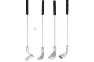 Milisten Dollhouse Miniature Golf Set Miniature Model Golf Club Mini Golf Clubs for Kids 1: 12 Doll House Toys Furniture Accessory