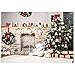 Produktbild TOOGOO(R) 7x5ft Weihnachtsbaum Hintergrund Fotografie Ziegel Kamin fuer Neugeborenen Weihnachten Foto Studio Hintergrund