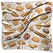 Produktbild Hoklcvd Bakery Icons Pattern Quadratischer Schal - Women's Soft Silk 100% Polyester White