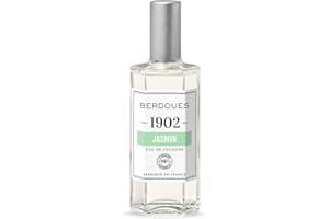 BERDOUES 1902 Eau de Cologne Jasmin, Fraîche et vivifiante, Made in France, Sans colorant Parfum femme et homme, vaporisateur 125ml