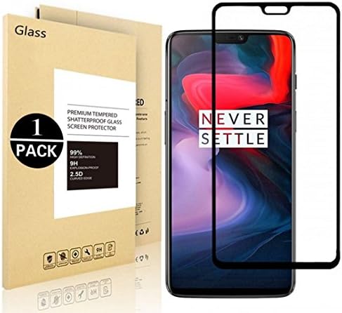 Voigeer Oneplus 6 Screen Protector, [0.3mm, 2.5D] [Bubble-Free] [9H Hardness] [Easy Installation] [HD Clear] Tempered Glass Screen Protector for Oneplus 6