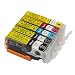 Produktbild ADWOS 5XL Kompatibel Canon PGI-570XL CLI-571XL PGI570XL CLI571XL Tintenpatronen (1PGBK, 1BK, 1C, 1M, 1Y) Kompatibel für Canon Pixma MG5750 MG6850 TS8050 MG5752 MG5753 MG5700 MG6800 MG6851 MG6852