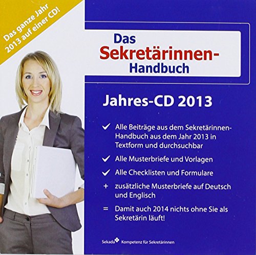 Preisvergleich Produktbild Das Sekretärinnen-Handbuch - Jahres-CD 2013, CD-ROMIhr Erfolgsratgeber für Sekretariat und Assistenz