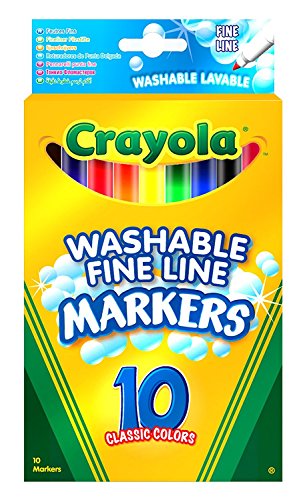 2xCrayola 10 Washable Fine Line Markers
