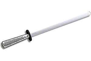 Global Knives G-39 Fusil à aiguiser en acier inoxydable diamanté Cromova 18 30 cm
