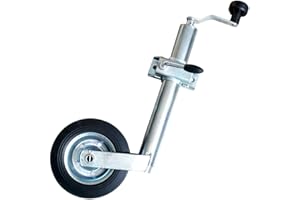 HEYOUTH Ruotino d'appoggio Rimorchio,con Morsetto per ruotino 48mm,per rimorchio, per roulotte