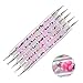 Produktbild Kumkey Nail Art Dotting Tools Spotswirl - Spotswirl - French-Ball Doppelseitig Stifte Kristall Punktierung Werkzeuge Dotting Pen Nagelkunst Strassstein Set -5 verschiedenen 2 Spitzen (Farbige Perlen)