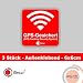 Produktbild 3er Aufkleber-Set GPS-Gesichert I hin_069 I 6 x 6 cm I Warnung GPS-Tracking Security System I Achtung Alarm-gesichert I außen-klebend wetterfest