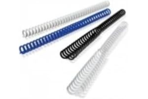 GBC, Lot de 50 Peignes ClickBind, A4, 16 mm, Capacité de 145 feuilles, Permet l'ajout et le retrait facile de pages, Ouverture 360° et à plat, pratique pour la photocopie, Granité transparent, 387326E