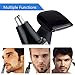 MatrixSight® 2-in-1 Professional Wet/Dry Nose Ear Facial Neck Beard Hair Electric Trimmer Kit with LED Light Vacuum Cleaning System Heavy Duty Steel for Beard and Mustache Grooming