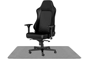 ARTHOME WALL DECOR Arthome mata na krzesło, szara mata na krzesło biurowe na podłogę z twardego drewna, dywan o niskim włosiu, antypoślizgowy dywanik ochronny podłogi, 90 x 140 cm