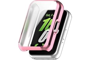 JDXFENG Watch Bands Watch Straps Screen Protector Case for Samsung Galaxy Fit 3 Soft TPU Full Coverage Bumper Anti-Scratch Screen Protector Full Cover Case Fit for Samsung Galaxy Fit 3