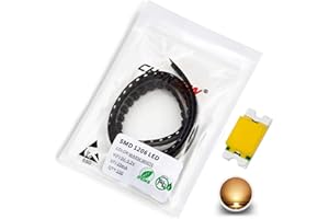‎CHANZON Chanzon 100 Stück SMD 1206 (3,2 mm x 1,6 mm) Warmweiße LED-Dioden leuchten 3V 20mA Glühbirnen Lampen Elektronikkomponenten Anzeigeleuchtdioden