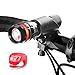 Produktbild iKross LED Zoom Fahrradbeleuchtung Set mit Halterung - Schwarz