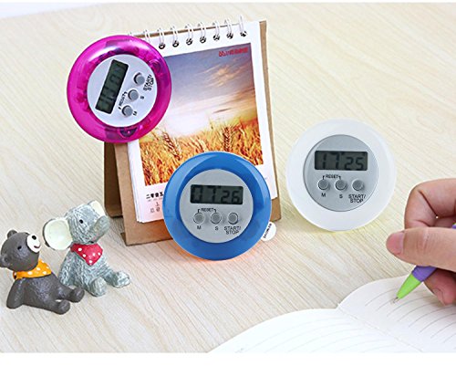niceeshop(TM) Mini Rund LCD Digital Kochen Küche Countdown Wecker,Blau - 6