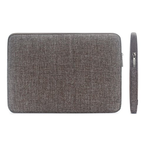 DOMISO 15 6 zoll Laptop H  lle Etui Notebook Tasche Abdeckung f  r 15 6  Notebook Computer   15 6  Dell Inspiron 15   15 6  Lenovo IdeaPad 310  Braun 