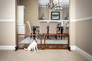 Carlson Pet Products 2-in-1 Extra Wide Free Standing Pet Gate (Premium Wood)