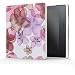 Produktbild MoKo Kindle Oasis Hülle - Ultra Slim Lightweight Kunstleder Schutzhülle Smart Cover mit auto Sleep / Wake Funktion für Der neue Kindle Oasis 15 cm (6 Zoll) Display (300 ppi), Blumen Violett