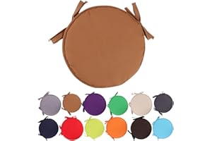 CMEILAU Colorful Indoor/Outdoor Chair Pads Round Seat Cushions Garden Patio Home Cushions - Diameter 30cm/38cm,Patio Furniture Cushion Cover,Round Seat Garden Pads