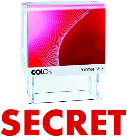 SECRET Colop Self Inking Rubber Stamp Office Stationary