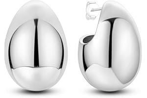 Parmuz Orecchini a Cerchio in Argento Sterling 925 per Donne Grandi Piccoli Huggie Vari Ipoallergenici Moda Orecchini Alla Moda Gioielli per Feste di Compleanno Regalo di Natale