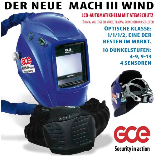 Schweißhelm Mach 3 Wind mit Frischluftzufuhr